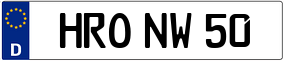 Trailer License Plate